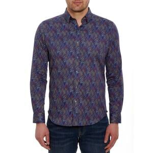 Robert Graham XL Tilston Houndstooth Long Sleeve Shirt NWT $178